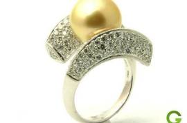 Abigail 18K Golden South Sea Pearl Ring