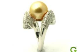 Abigail 18K Golden South Sea Pearl Ring