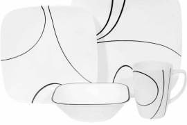 Corelle Coordinates Simple Lines 6-Piece Microwave